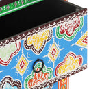 vidaXL kézzel festett tömör mangófa éjjeliszekrény 40 x 30 x 50 cm