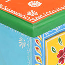 vidaXL kézzel festett tömör mangófa éjjeliszekrény 40 x 30 x 60 cm