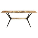 vidaXL tömör mangófa étkezőasztal 180 x 90 x 76 cm