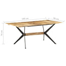 vidaXL tömör mangófa étkezőasztal 180 x 90 x 76 cm