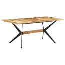 vidaXL tömör mangófa étkezőasztal 180 x 90 x 76 cm