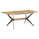 vidaXL tömör mangófa étkezőasztal 180 x 90 x 76 cm