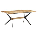 vidaXL tömör mangófa étkezőasztal 180 x 90 x 76 cm