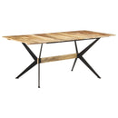 vidaXL tömör mangófa étkezőasztal 180 x 90 x 76 cm