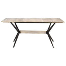vidaXL tömör mangófa étkezőasztal 180 x 90 x 76 cm