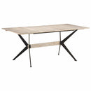 vidaXL tömör mangófa étkezőasztal 180 x 90 x 76 cm