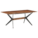 vidaXL tömör mangófa étkezőasztal 180 x 90 x 76 cm