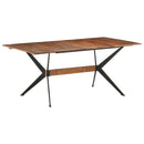 vidaXL tömör mangófa étkezőasztal 180 x 90 x 76 cm