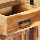 vidaXL tömör akácfa tálalószekrény mézszínű felülettel 172x35x80 cm