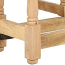 vidaXL kerek tömör mangófa étkezőasztal 110 x 76 cm