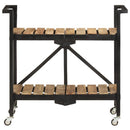 vidaXL tömör mangófa zsúrkocsi 87 x 36 x 81 cm