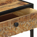 vidaXL tömör mangófa tálalóasztal 100 x 35 x 75 cm
