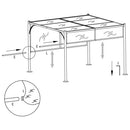 vidaXL tópszínű kerti pavilon behúzható tetővel 3 x 3 m 180 g/m²