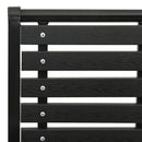 vidaXL 2 db fekete acél és WPC kerti szék