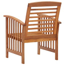 vidaXL 2 db tömör akácfa kerti szék