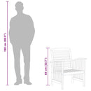 vidaXL 2 db tömör akácfa kerti szék