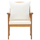 vidaXL 2 db tömör akácfa kerti szék párnákkal