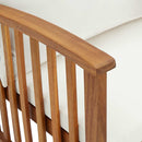 vidaXL 2 db tömör akácfa kerti szék párnákkal