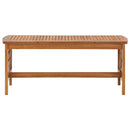 vidaXL tömör akácfa dohányzóasztal 102 x 50 x 43 cm