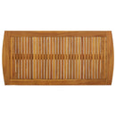 vidaXL tömör akácfa dohányzóasztal 102 x 50 x 43 cm