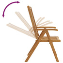 vidaXL 3 db összecsukható tömör akácfa kerti szék