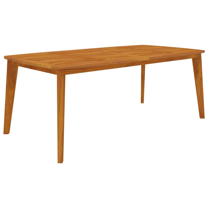 vidaXL tömör akácfa kerti asztal 200 x 100 x 75 cm