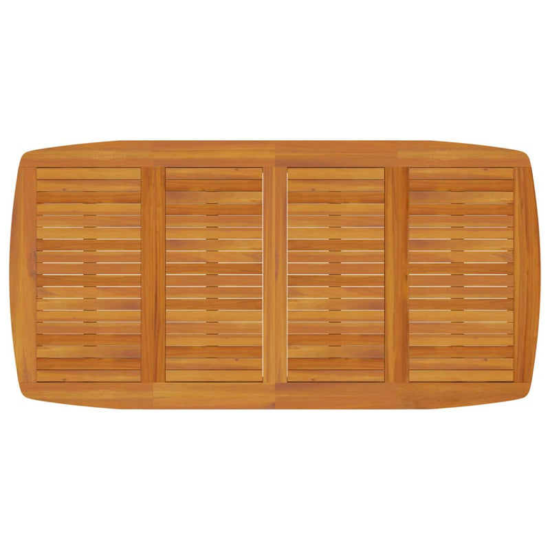 vidaXL tömör akácfa kerti asztal 200 x 100 x 75 cm