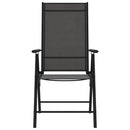vidaXL 6 db fekete összecsukható textilén kerti szék