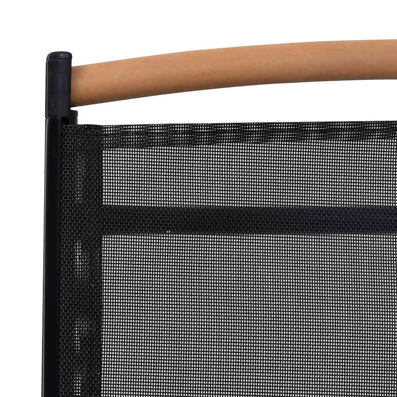 vidaXL 6 db fekete összecsukható textilén kerti szék