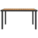 vidaXL barna alumínium és WPC kerti asztal 140 x 90 x 74 cm