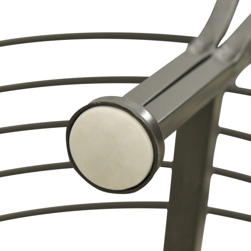 vidaXL fa köré építhető félkör alakú acélpad 160 cm