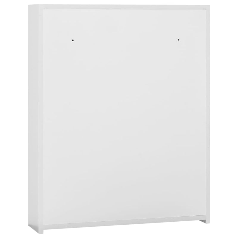 vidaXL fehér MDF tükrös fürdőszobaszekrény 60 x 15 x 75 cm