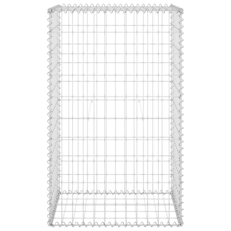 vidaXL horganyzott acél gabion fal fedéllel 60 x 50 x 100 cm