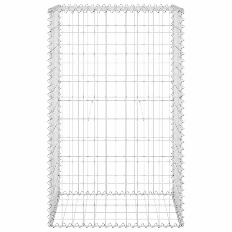 vidaXL horganyzott acél gabion fal fedéllel 60 x 50 x 100 cm