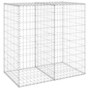 vidaXL horganyzott acél gabion fal fedéllel 100 x 60 x 100 cm