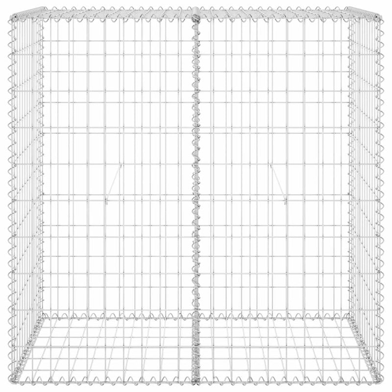 vidaXL horganyzott acél gabion fal fedéllel 100 x 60 x 100 cm