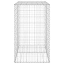 vidaXL horganyzott acél gabion fal fedéllel 100 x 60 x 100 cm