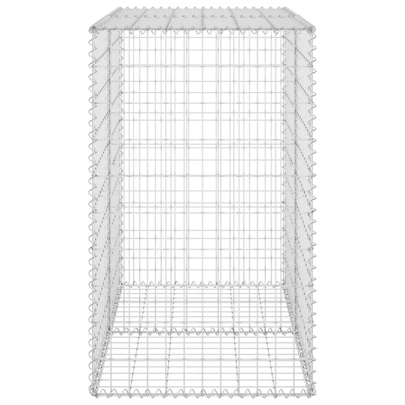 vidaXL horganyzott acél gabion fal fedéllel 100 x 60 x 100 cm
