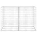 vidaXL horganyzott acél gabion fal fedéllel 150 x 60 x 100 cm