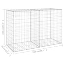 vidaXL horganyzott acél gabion fal fedéllel 150 x 60 x 100 cm
