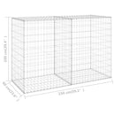 vidaXL horganyzott acél gabion fal fedéllel 150 x 60 x 100 cm