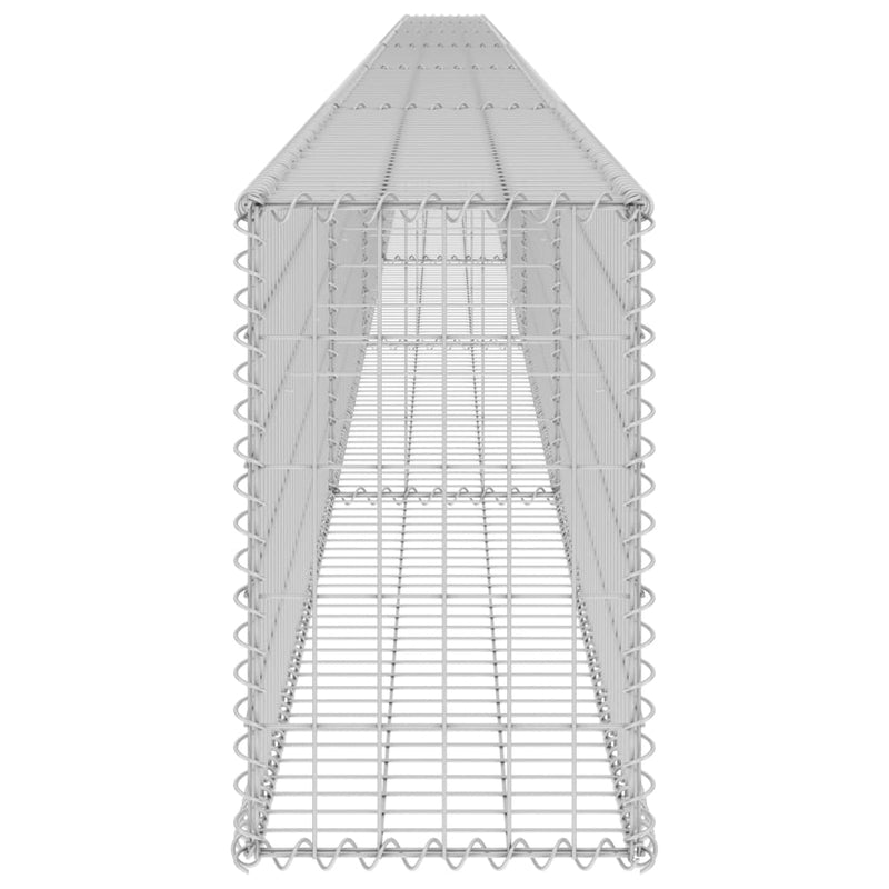 vidaXL horganyzott acél gabion fal fedéllel 900 x 30 x 50 cm