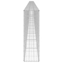 vidaXL horganyzott acél gabion fal fedéllel 900 x 30 x 100 cm