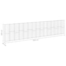 vidaXL horganyzott acél gabion fal fedéllel 900 x 30 x 200 cm