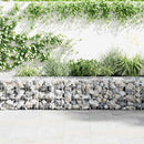 vidaXL horganyzott acél gabion fal fedéllel 300 x 30 x 50 cm