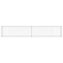 vidaXL horganyzott acél gabion fal fedéllel 300 x 30 x 50 cm