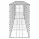 vidaXL horganyzott acél gabion fal fedéllel 300 x 30 x 50 cm