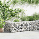 vidaXL horganyzott acél gabion fal fedéllel 300 x 30 x 50 cm