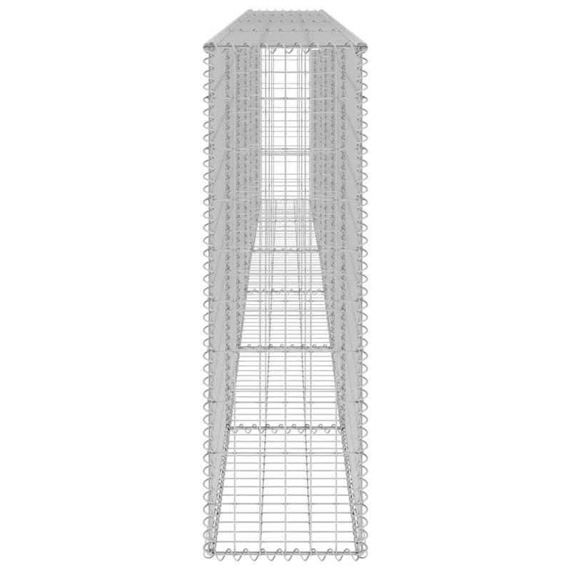 vidaXL horganyzott acél gabion fal fedéllel 300 x 30 x 100 cm