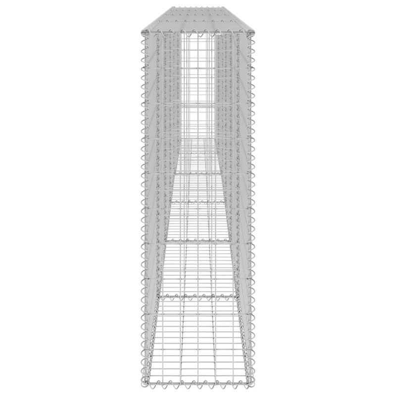 vidaXL horganyzott acél gabion fal fedéllel 300 x 30 x 100 cm